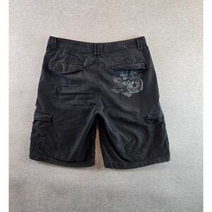 Vintage Anchor Blue Shorts Mens 34 Black Chino Cargo‎ Baggy Skater Grunge Y2K